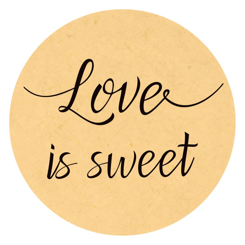 G2PLUS Love is Sweet Stickers Labels, Wedding Favor Label Sticker, 2 in Round Wedding Treat Sticker for Gift Wrapping, Anniversary, Engagement, Birthday, Baby Shower Party Favors - Image 1